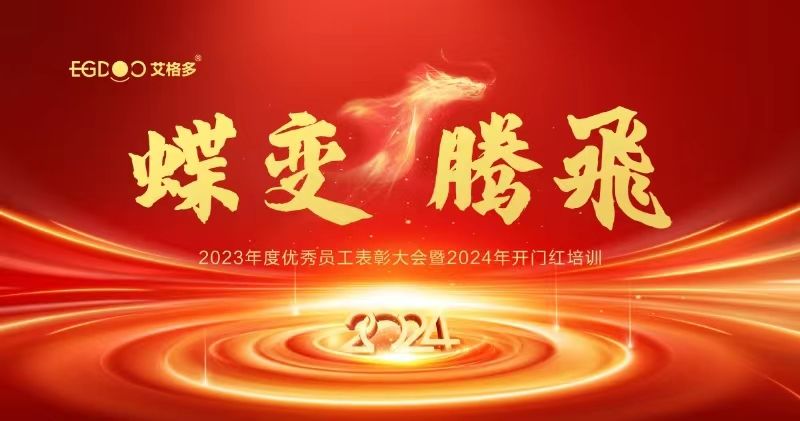 蝶變、騰飛——艾格多集團2023年度優(yōu)秀員工表彰大會暨2024年開門紅培訓(xùn)成功召開